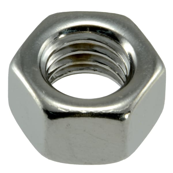Midwest Fastener Hex Nut, 3/8"-16, 18-8 Stainless Steel, Not Graded, Plain, 6 PK 33365 - main